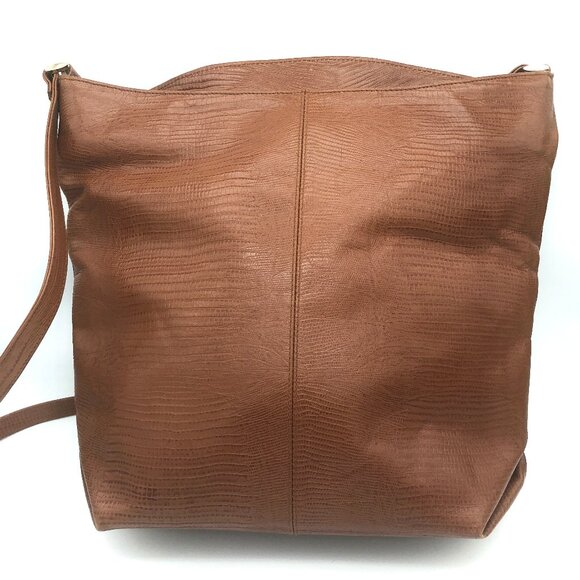 Vintage Leather Crossbody Bag Shoulder Purse Tote Preppy Light Dark Academia - Picture 7 of 8